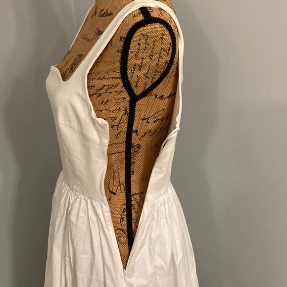 Rue Sophie White Midi Dress Women Size Medium - Picture 5 of 14